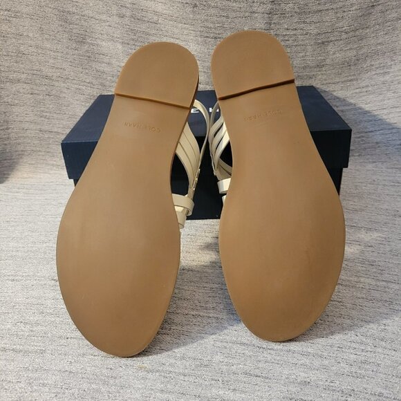 Cole Haan Womens Francie Leather Strappy Flat Sandals - Picture 7 of 8